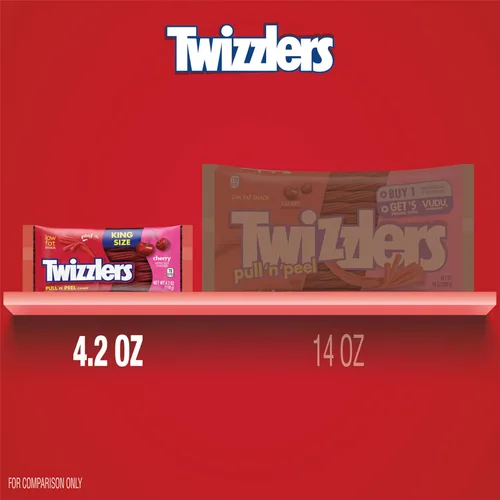Vista 7 de Twizzlers bocaditos sabor cereza