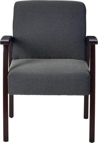 Vista 4 de Lorell Silla de invitados de lujo, color espresso/carbón
