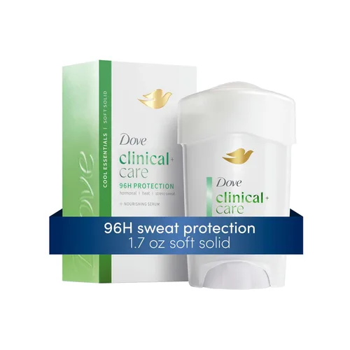 Vista 6 de Dove Clinical + Care Clinical Protection Antitranspirant Cool Essentials con suero nutritivo 96 horas de protección contra olores 1.7 onzas