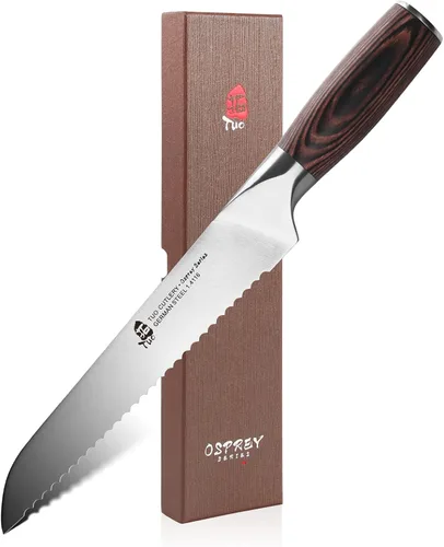 Vista 10 de TUO Kiritsuke - Cuchillo de chef de 8.5 pulgadas, cuchillo de chef Kiritsuke para carne y verduras, cuchillos de cocina japoneses - Acero inoxidable