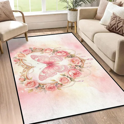 Vista 37 de Alfombras 3D de 3 x 5 pies, color rosa 3D, para dormitorio, lavandería, sala de estudio, alfombra realista de gotas de agua gris plateado 3d rosa 09
