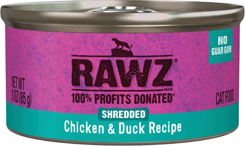 Vista 9 de Rawz Natural Premium - Alimento húmedo enlatado triturado para gatos, sin granos, hecho con ingredientes de carne reales, sin BPA ni encías, latas