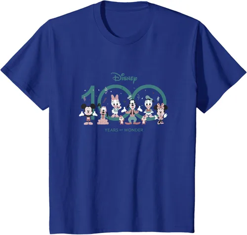 Vista 9 de Disney 100 Years of Wonder Mickey & Pals Muted Cute D100 Camiseta, Negro