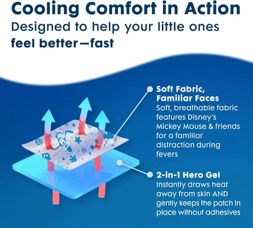 Vista 5 de BEKOOOL Hojas de gel suave para niños para aliviar el enfriamiento de las molestias de la fiebre 4