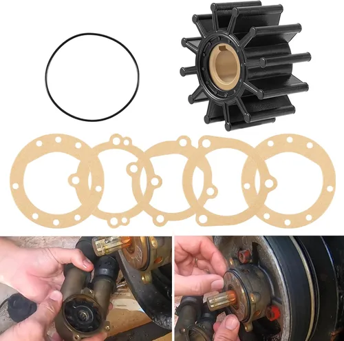 Vista 9 de Kit de reparación de impulsor de bomba de agua Reemplazo para Sherwood 10615K-SHW para Volvo Penta 835874 Impulsor de bomba de enfriamiento