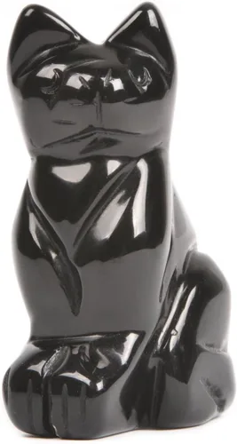 Vista 10 de Justinstones Estatua de gato guardián de piedra de sangre africana, decoración del hogar, reiki chakras curativos, cristal de escritorio, decoración
