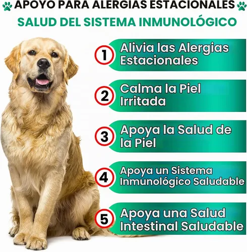 Vista 2 de Masticables para aliviar la alergia de los perros, alivio de la picazón