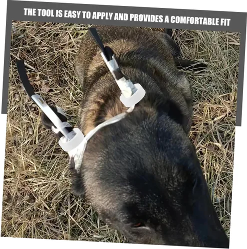 Vista 7 de YARNOW Adhesivos para orejas de perro, cinta para orejas de perro, kit de limpieza de orejas para perros, soporte para orejas para perros, soporte