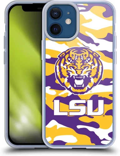 Vista 164 de Head Case Designs Funda de gel suave con licencia oficial de la Universidad Estatal de Louisiana LSU Camou compatible con Apple iPhone 7 Plus/iPhone