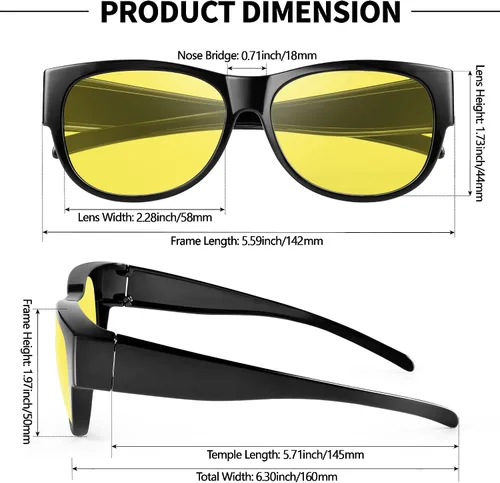 Vista 3 de URUMQI Gafas de sol polarizadas para mujer gafas de sol de ojo de gato de moda UV400 marco flexible TR90