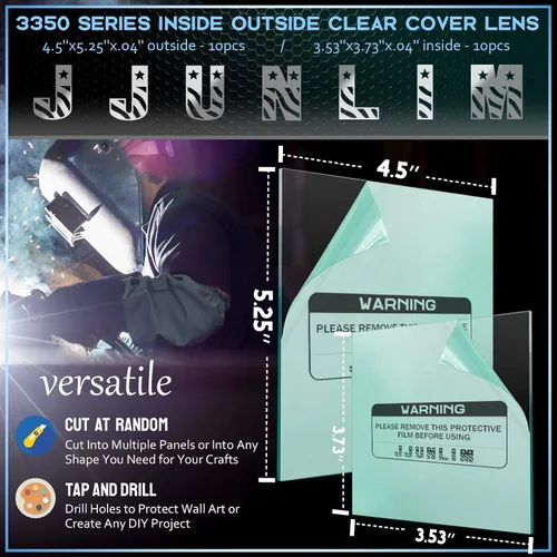Vista 3 de Kit de lentes de cubierta transparente para interiores y exteriores de la serie 3350 - 20PCS