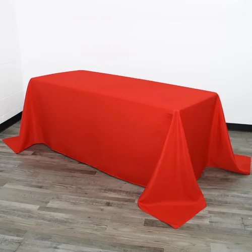 Vista 48 de Your Chair Covers - Mantel rectangular de poliéster sin costuras de alta calidad de 60 pulgadas de ancho x 102 pulgadas de largo - Negro - Mantel