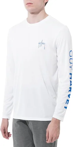 Vista 5 de Guy Harvey Camisa de protección solar de rendimiento de manga larga para hombre UPF 50+