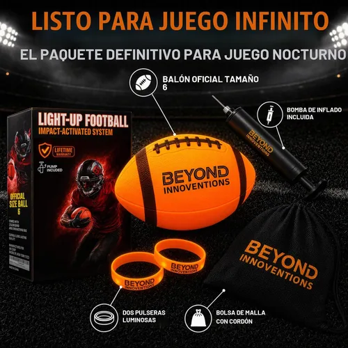 Vista 2 de Fútbol iluminado tamaño 6 – Fútbol LED que brilla en la oscuridad