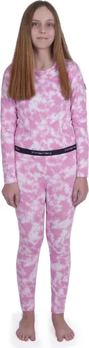 Vista 2 de INNERSY Conjunto de ropa interior térmica para niñas, ligera, capa base, 1 paquete