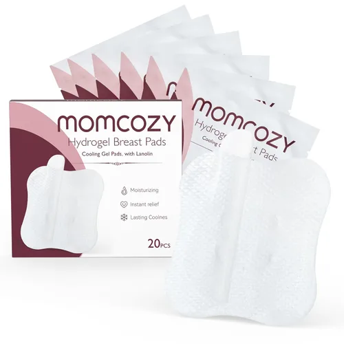 Vista 9 de Momcozy Almohadillas de hidrogel para pezones con lanolina calmante, las almohadillas de lactancia de gel Soothies proporcionan alivio instantáneo