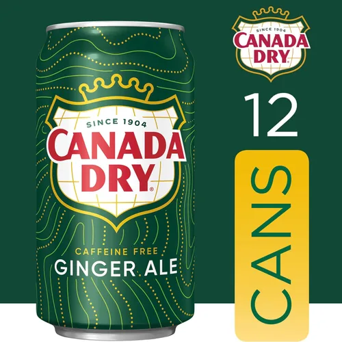 Vista 2 de Canada Dry Ginger Ale Soda, latas de 12 onzas líquidas, paquete de 12