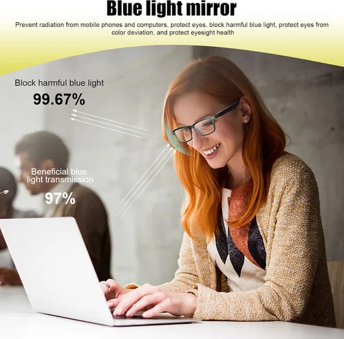 Vista 5 de Lentes inteligentes con altavoz Bluetooth, lentes de sol polarizados, protección UV, control de voz, audio de oído abierto, micrófono HD