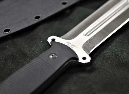 Vista 4 de S-TEC Cuchillo táctico de caza de hoja fija G10 con mango compuesto con funda Kydex