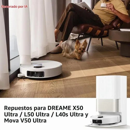 Vista 2 de Juego de 32 accesorios para Mova V50 Ultra, para Dreame X50/L50 Negro para DREAME X50 Ultra Complete