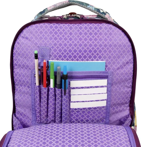 Vista 9 de J World New York Unisex Kid's Duo Rolling Backpack with Lunch Box Set, Secret Garden, One