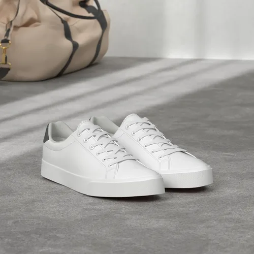 Vista 3 de FRACORA - Tenis blancos para hombre de piel sintética