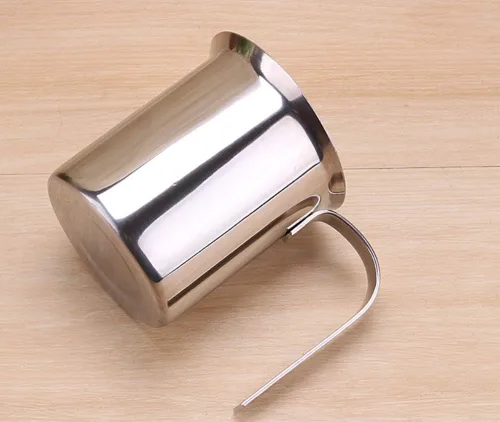 Vista 9 de Espumador manual de doble capa de acero inoxidable 304 para café con leche, etc. (14 oz)