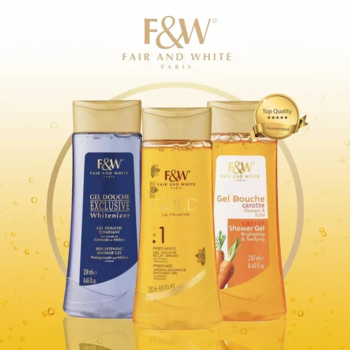Vista 6 de FAIR & WHITE Gel de baño Gold Radiance (33.8 onzas líquidas)