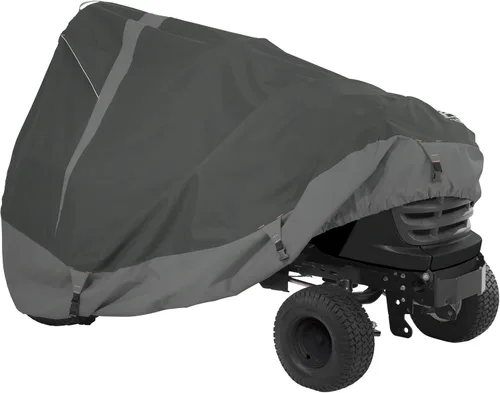 Vista 2 de Classic Accessories Cubierta de tractor de césped resistente, se adapta a tractores con cubiertas de hasta 54 pulgadas