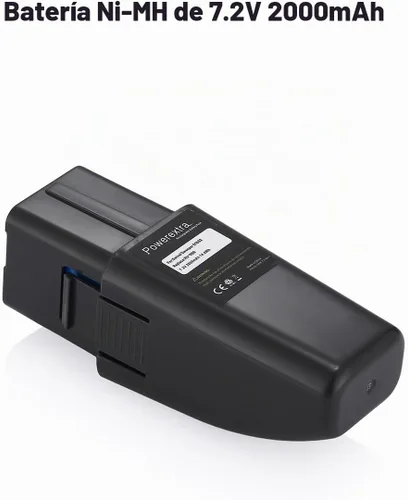 Vista 4 de Batería de repuesto Powerextra 7.2V 2000 mAh Ni-MH para Ontel Swivel Sweeper G1 y G2 Negro