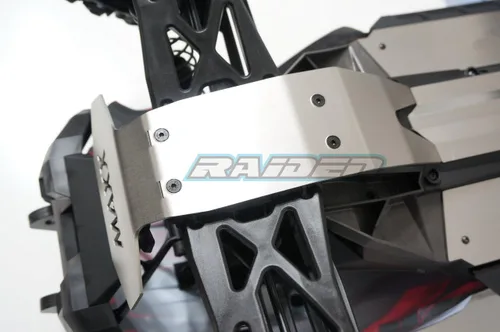 Vista 6 de Protector de chasis de acero Armadura de guardia delantera y trasera Placa de deslizamiento para Traxxas X-Maxx 6S 8S