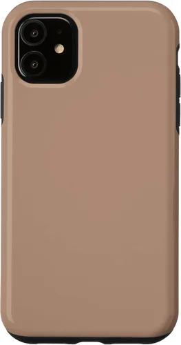 Vista 8 de iPhone 11 Pro Max Pastel Nude Beige Mate Simple Marrón Color Art Case