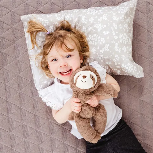 Vista 9 de WeeSprout - Almohada para niños pequeños - Funda y cubierta de algodón orgánico, almohada para niños pequeños para dormir y viajar, relleno