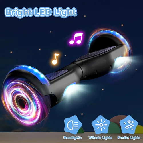 Vista 4 de SISIGAD Scooter, 6.5" Flash Wheels & Corlorful LED Lights, All for Girls Boys Kids Ages 6+