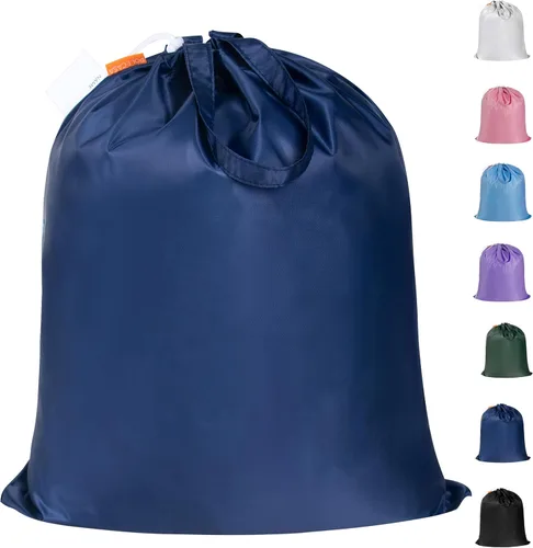 Vista 15 de Polecasa - Mochila de lavandería duradera con correas acolchonadas, tela resistente a desgarros, 3.8 oz/yd² y múltiples bolsillos, grande, Negro