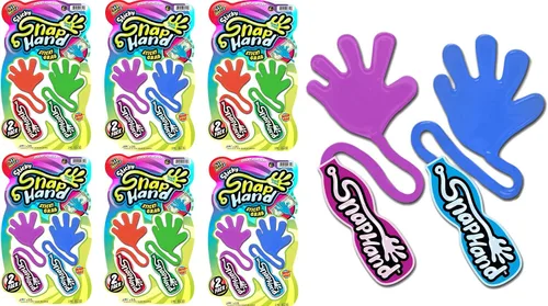 Vista 7 de JA-RU Juguete antiestrés súper elástico para manos adhesivas (1 paquete, 2 manos adhesivas) para niños y adultos. Bolsa de regalos de fiesta a
