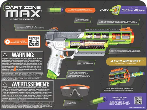 Vista 5 de Dart Zone Max Nitroshot+ Volcanic Pro Blaster