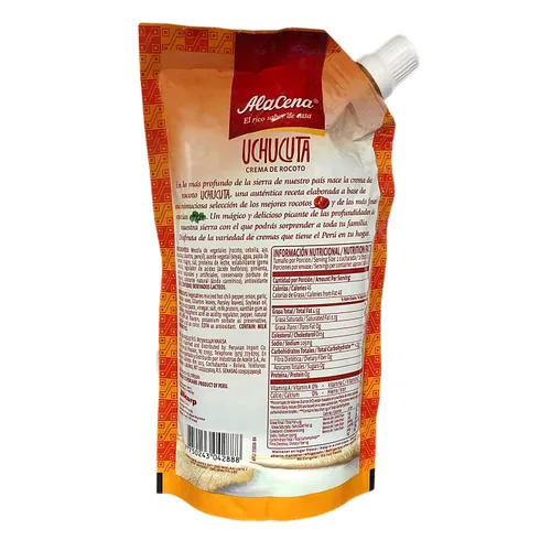 Vista 3 de AlaCena Crema de Rocoto Uchucuta 14.11 oz. - Salsa de Chile Rojo Caliente - Salsa picante peruana - 14 oz 3 Pack