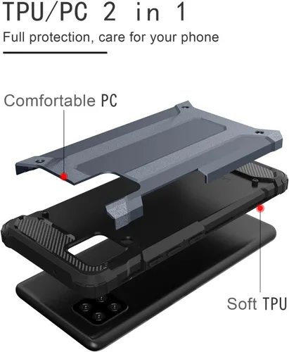 Vista 6 de Asuwish Funda para Samsung Galaxy Note 10 Lite con protector de pantalla de vidrio templado y accesorios para celular de doble capa, delgada