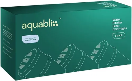 Vista 3 de AquaBliss Cartuchos de filtro de agua de repuesto, XL 2 veces más duraderos, los filtros de agua purificadores ofrecen agua potable de sabor limpio