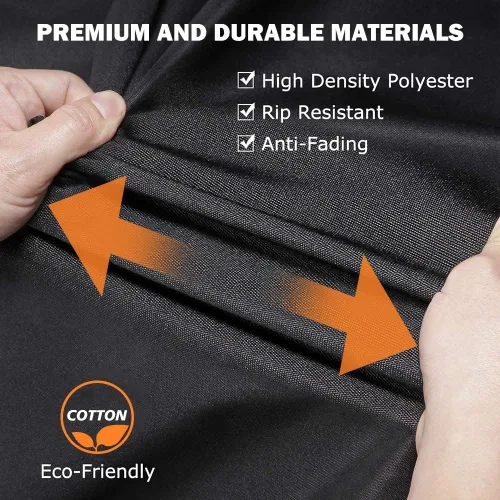 Vista 3 de Funda impermeable para motocicleta, forro polar de algodón y tela de poliéster resistente, resistente a los arañazos y a la intemperie