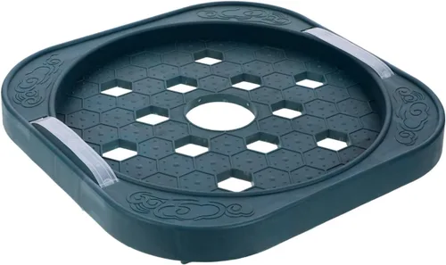 Vista 10 de iplusmile Bandeja de tanque de gas, base de cilindro de propano móvil, bandeja de soporte de tanque de propano con rueda para envío de cilindros