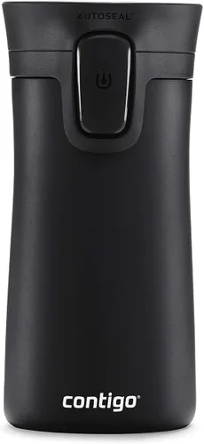 Vista 4 de Contigo Pinnacle Autoseal - Taza de viaje térmica de acero inoxidable, termo al vacío, vaso a prueba de fugas, taza de café con tapa fácil