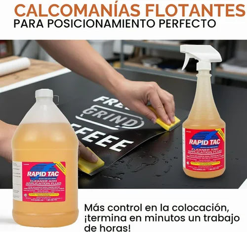 Vista 6 de Líquido de Aplicación para Envolturas de Vinilo, Calcomanías y Pegatinas – 128 oz (1 Galón)