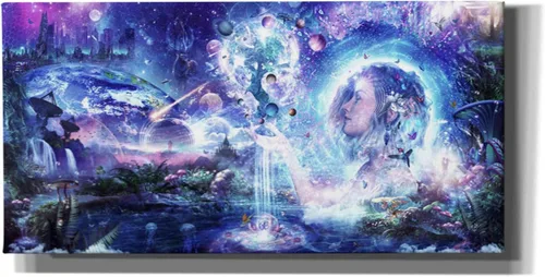 Vista 4 de Epic Graffiti 'Dancing Dreams' de Cameron Gray, arte de pared en lienzo, 40 x 20 pulgadas