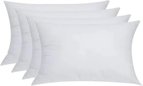 Vista 2 de Almohada lumbar para el hogar, sofá, silla, decoración de cama, funda de poliéster decorativa, cojín interior, rectangular, 12 x 20 pulgadas