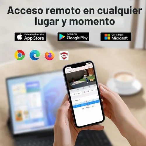 Vista 7 de Anpviz Sistema de cámara de seguridad PoE de 16CH 4K comercial, 16 piezas H.265+ con cable de 8MP cámaras IP al aire libre con micrófono, visión