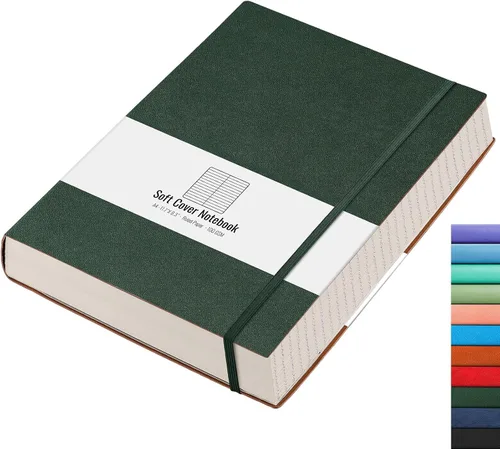 Vista 23 de AHGXG Cuaderno universitario rayado A4 - Cuaderno en blanco A4 extragrande con líneas - 320 páginas de diario grueso para escribir, papel grueso