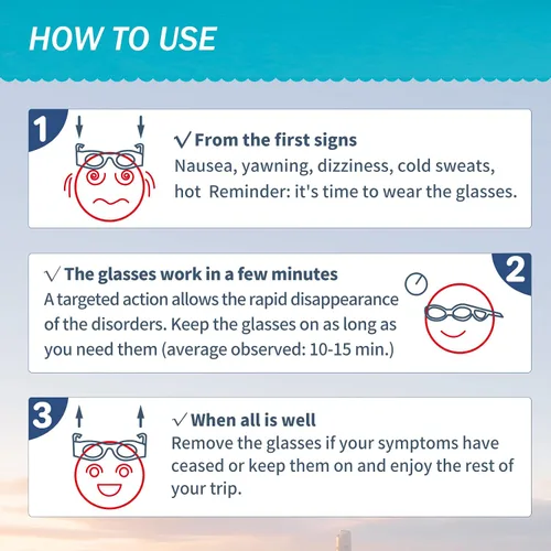 Vista 7 de Hion - Gafas inteligentes anti-mareo para niños (para niños de 3 a 8 años) – Gafas líquidas ultra ligeras y portátiles que alivian las náuseas