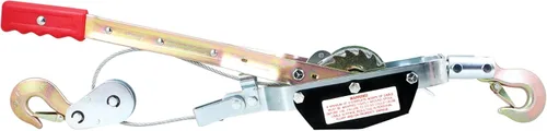 Vista 3 de Performance Tool – Tirador de engranajes dual de 50-100 – Cabrestante de capacidad de 2 toneladas con cable de aeronave de 6